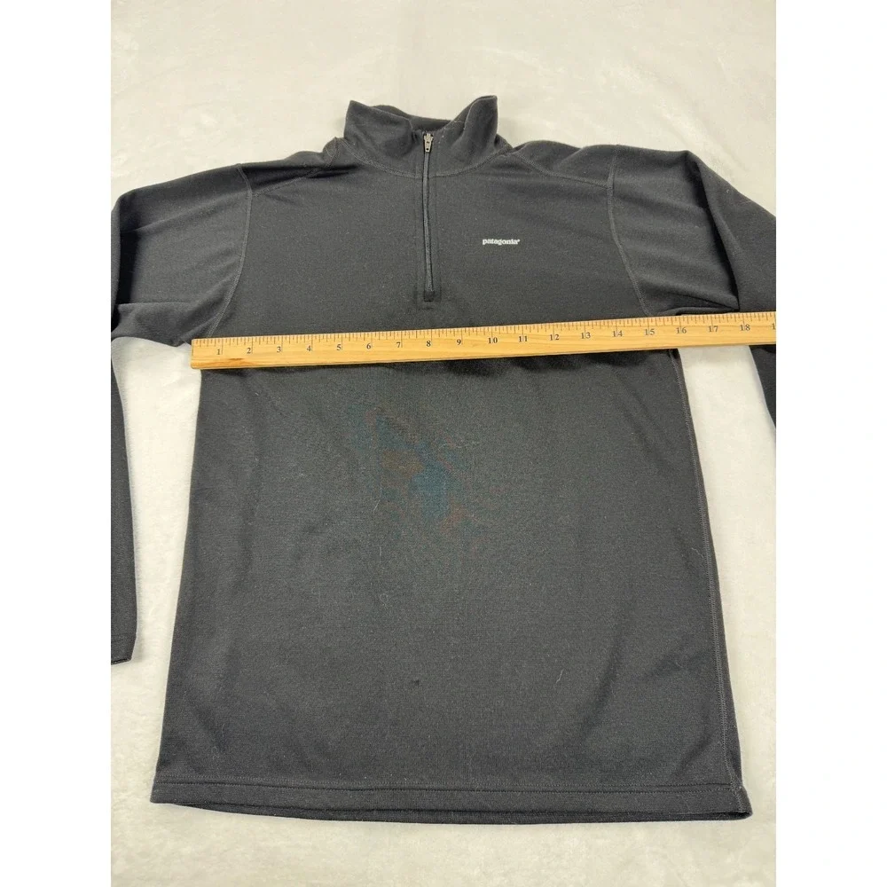 Patagonia Capilene Midweight Zip-Neck Pullover Layer Kids Black Large Stretch‎